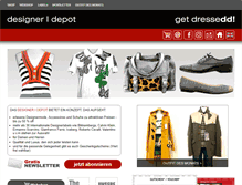 Tablet Screenshot of designer-depot.net